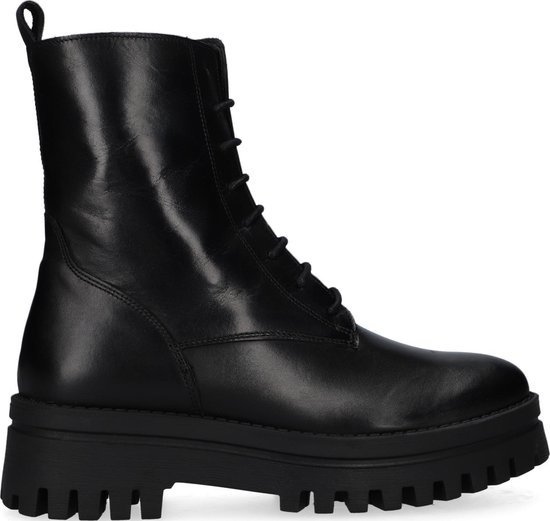 Omoda Tronchetto Allacciato Veterboots - Laarzen Met Veters - Dames - Zwart  - Maat 39 | bol.com