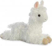 knuffel Mini Flopsie alpaca 20,5 cm wit