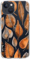 Casetastic Apple iPhone 13 Hoesje - Softcover Hoesje met Design - Cascading Leaves Print