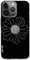 Casetastic Apple iPhone 13 Pro Hoesje - Softcover Hoesje met Design - Daisy Black Print