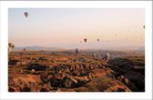Walljar - Hot Air Balloons - Muurdecoratie - Poster