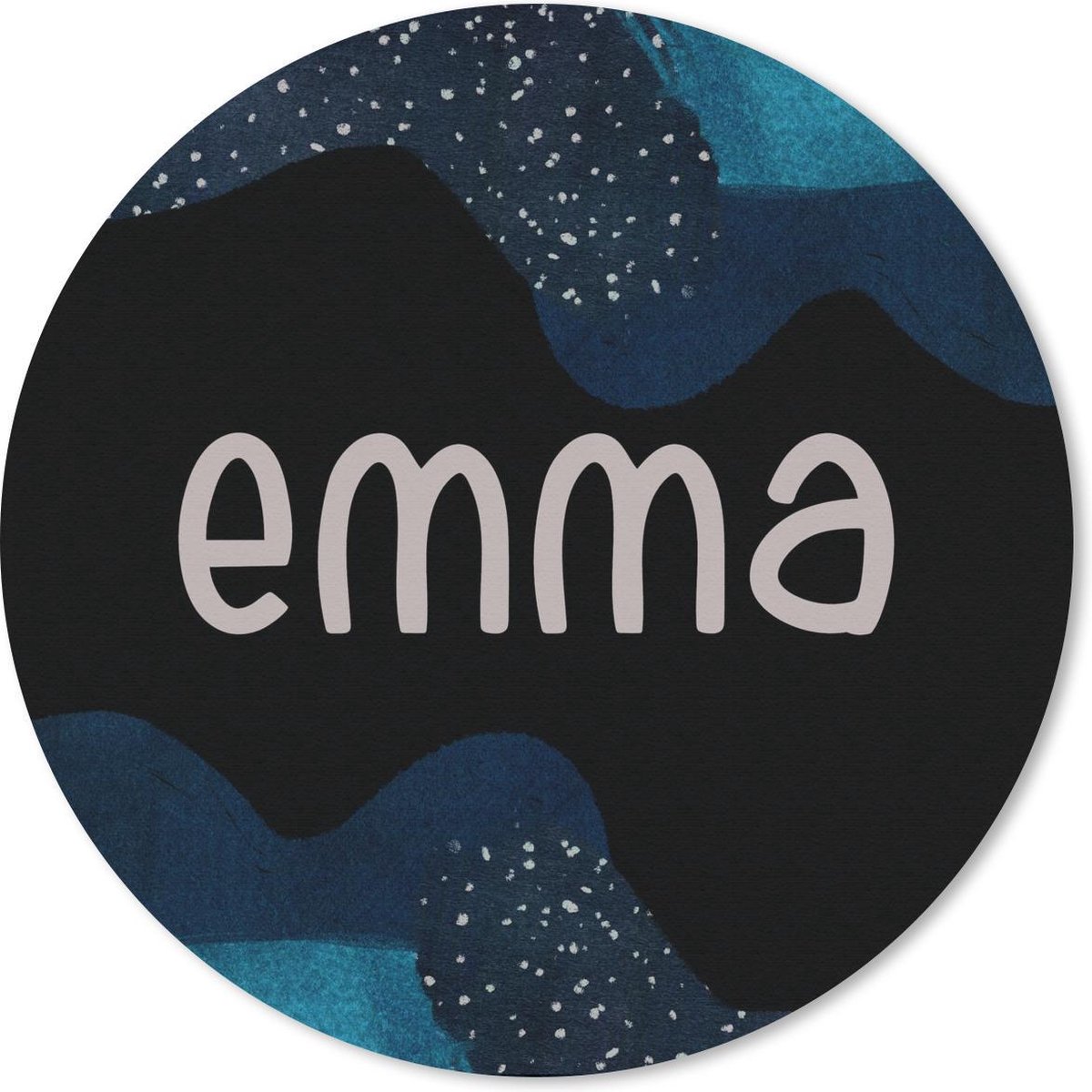Muismat rond 50x50 cm - Mousepad Emma - Pastel - Meisje - Ronde muismatten
