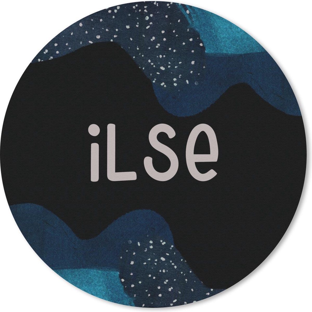 Muismat rond 50x50 cm - Mousepad Ilse - Pastel - Meisje - Ronde muismatten