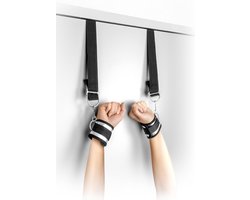 Fetish Tentation - Handboeien - Deur Bevestiging - Discreet - Opbergbaar - Spannend - 2 Handboeien