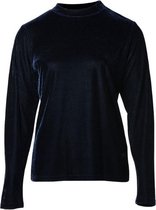 Dames pullover velours marine | Maat XL