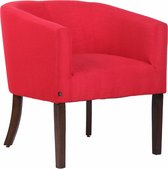 CLP Nemea Fauteuil - Stof rood antiek