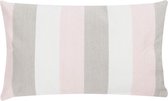 Hoyz | Classic Stripe Strawberry Crea Kussen | 30 X 50 | Sierkussen Voor Woonkamer Of Slaapkamer