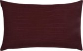 Hoyz | Uneven Stitching Bordo Kussen | 30 X 50 | Sierkussen Voor Woonkamer Of Slaapkamer