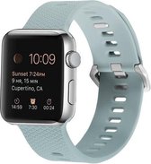 By Qubix Siliconen bandje met motief - Emerald Green - Geschikt voor Apple Watch 42mm - 44mm - 45mm - Ultra - 49mm - Compatible Apple watch bandje -