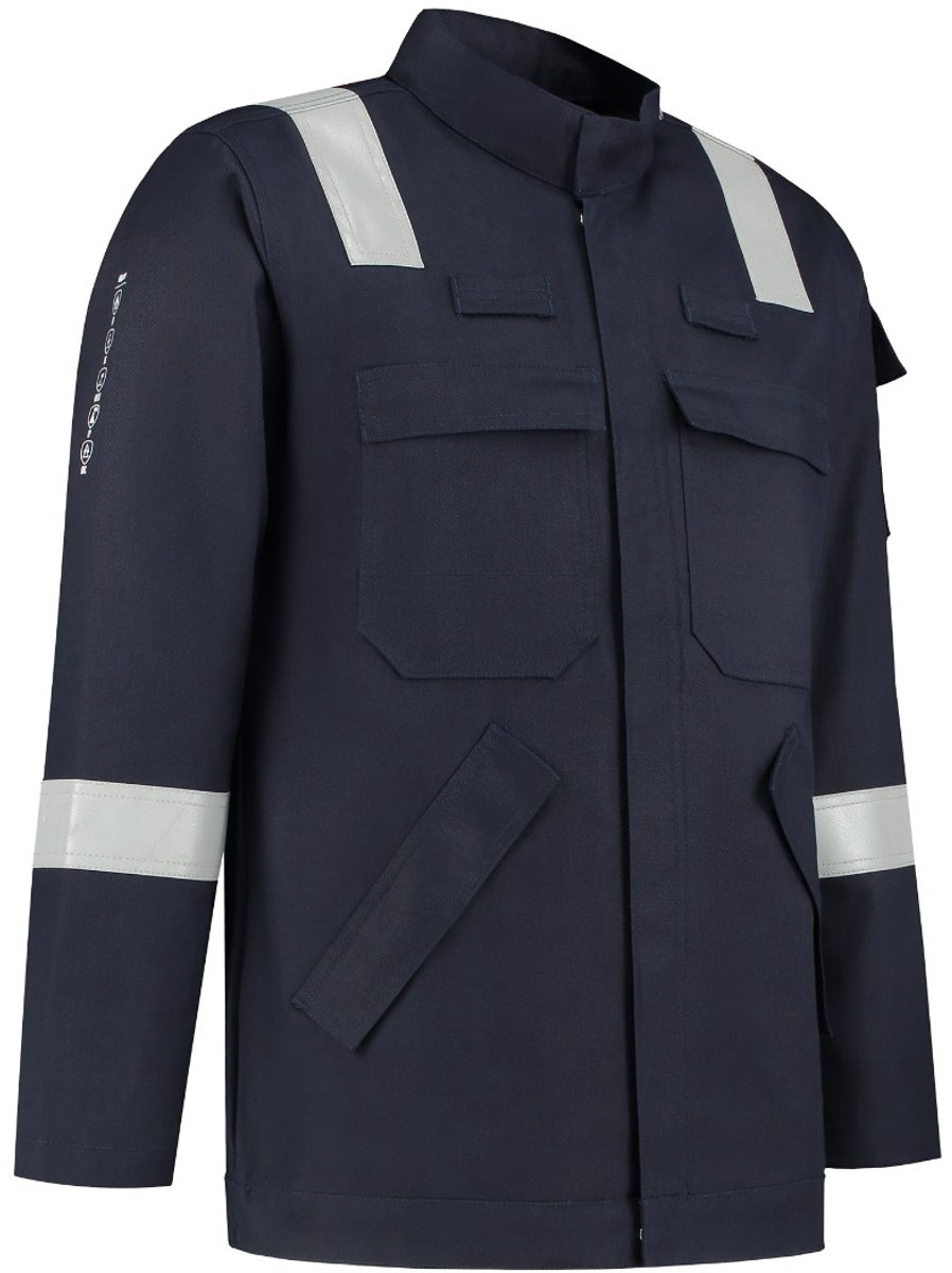 Dapro Safety Spark Multinorm Jas - Maat 68 - Marineblauw - Vlamvertragend , antistatisch , lasnorm , vlamboog en chemicaliën resistent