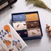Luxe Sokken Heren - Leuke Giftbox - 6 paar - Dieren - Maat 41-46 (Cadeau geschenk)