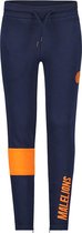 Malelions Junior Sport Captain Trackpants - Navy/Orange