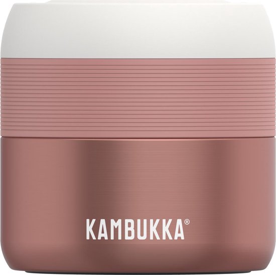 Kambukka Bora - Lunchbox - 400 ml - Voedselcontainer houdt 6 uur warm & 100 % Lekvrij - Misty Rose Kambukka Bora - Lunchbox - 400 ml - Voedselcontainer houdt 6 uur warm & 100 % Lekvrij - Misty Rose