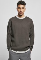 Urban Classics Sweater/trui -L- Ribbed Raglan Grijs