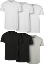Urban Classics Heren Tshirt -4XL- Basic 6-Pack Multicolours