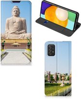 Bookcase Geschikt voor Samsung Galaxy A03s Smartphone Hoesje Boeddha