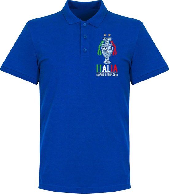 Italië Champions of Europe 2021 Polo - Blauw - XL