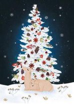 Forest Tree & Deer Greeting Card (GCX 911)