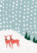 Deer in Snowfall Greeting Card (GCX 858)