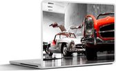 Laptop sticker - 10.1 inch - Auto - Mercedes - Garage - 25x18cm - Laptopstickers - Laptop skin - Cover