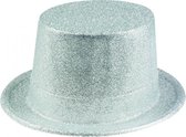 hoed Glitter unisex zilver one size