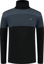 Gabbiano Trui Coltrui Met Geometrisch Structuur 611711 Black Mannen Maat - L