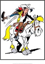 Zigzag Island Poster - Lucky Luke Affiche Selle - Multicolor