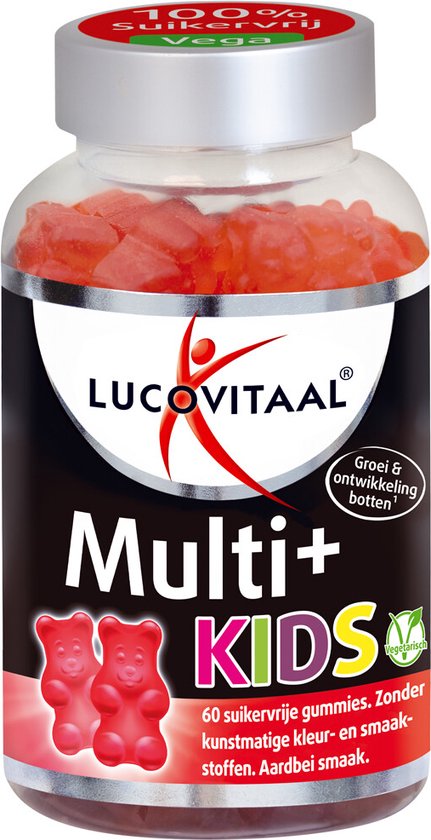 Foto: Lucovitaal multi kids gummies aardbei 60 stuks