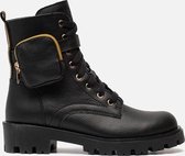 Muyters Veterboots zwart Suede - Dames - Maat 38