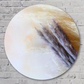 Muurcirkel ⌀ 90 cm - Dried flower dreamy - Kunststof Forex - Bloemen en Planten - Rond Schilderij - Wandcirkel - Wanddecoratie
