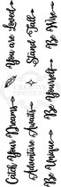 Stempel - Creative Expressions - Clear stamp set - Boho sentiments