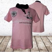 Heren t-shirt California roze -Violento-M-t-shirts heren