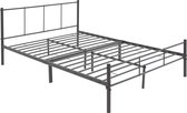 ML-Design metalen bed antraciet, 140x200 cm, gemaakt van stalen frame met poedercoating