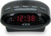 Ices ICR-210 - Wekkerradio - Zwart
