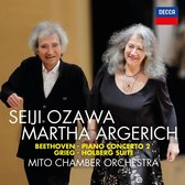 Martha Argerich, Mito Chamber Orchestra, Seiji Ozawa - Beethoven: Piano Concerto No.2/Grieg: Holberg Su (CD)
