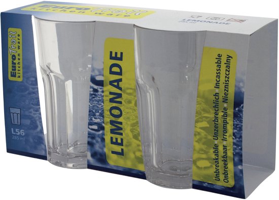Eurotrail Waterglas - 285 ml - 2 st. - Transparant — afbeelding 2