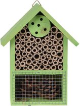 Groen insectenhotel 20 cm - Hotel/huisje voor insecten - Bijenhuis/vlinderhuis