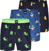Happy Shorts 3-Pack Wijde Boxershorts Animals #2 - Maat  M - Losse boxershort heren