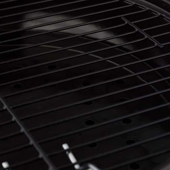 relaxdays Kogelbarbecue - houtskoolbarbecue - kogelgrill - deksel - rond - draagbaar rood van Relaxdays — afbeelding 3