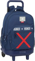 Schoolrugzak met Wielen Munich Spike Marineblauw