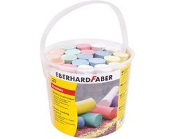 foto van Eberhard Faber stoepkrijt - 20 stuks - in emmer - assorti - EF-526512