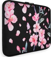 iMoshion Universele Design Sleeve 13 inch - Blossom Watercolor Black
