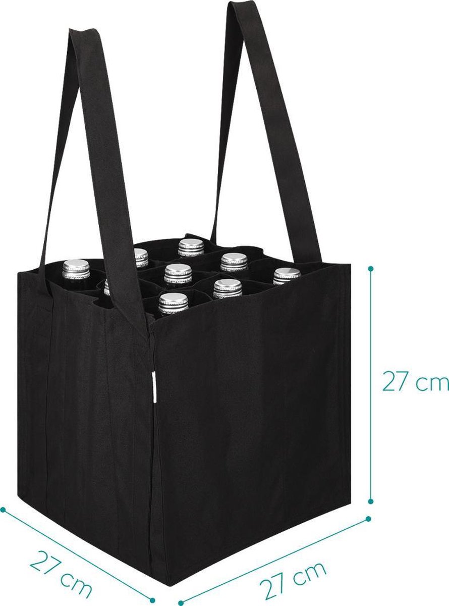 Sac Porte-Bouteille de Vin, Réutilisable Sac à Vin en Feutre avec Poignée,  Panier a Bouteille de Vin avec 6 Compartiments, Pochette Vin Transport pour