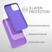 kwmobile telefoonhoesje geschikt voor Apple iPhone 12 Pro Max - Hoesje met siliconen coating - Smartphone case in orchidee lila