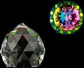 Regenboogkristal bol multicolor AAA kwaliteit - 4 cm (3 stuks) - M