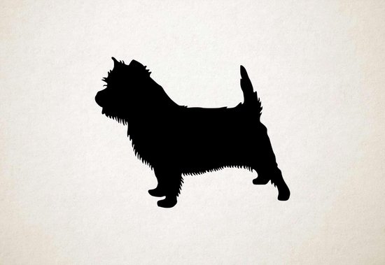 Silhouette chien - Cairn Terrier - XS - 23x30cm - Zwart - décoration murale