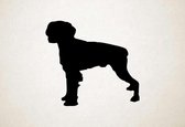 Silhouette hond - Britanny - XS - 25x27cm - Zwart - wanddecoratie