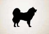 Silhouette hond - Eurasier - S - 45x55cm - Zwart - wanddecoratie