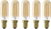 5 stuks Calex LED buislamp E14 3.5W 2100K Goud dimbaar