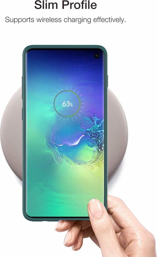 Coque en silicone Shieldcase Samsung Galaxy S10 - verte